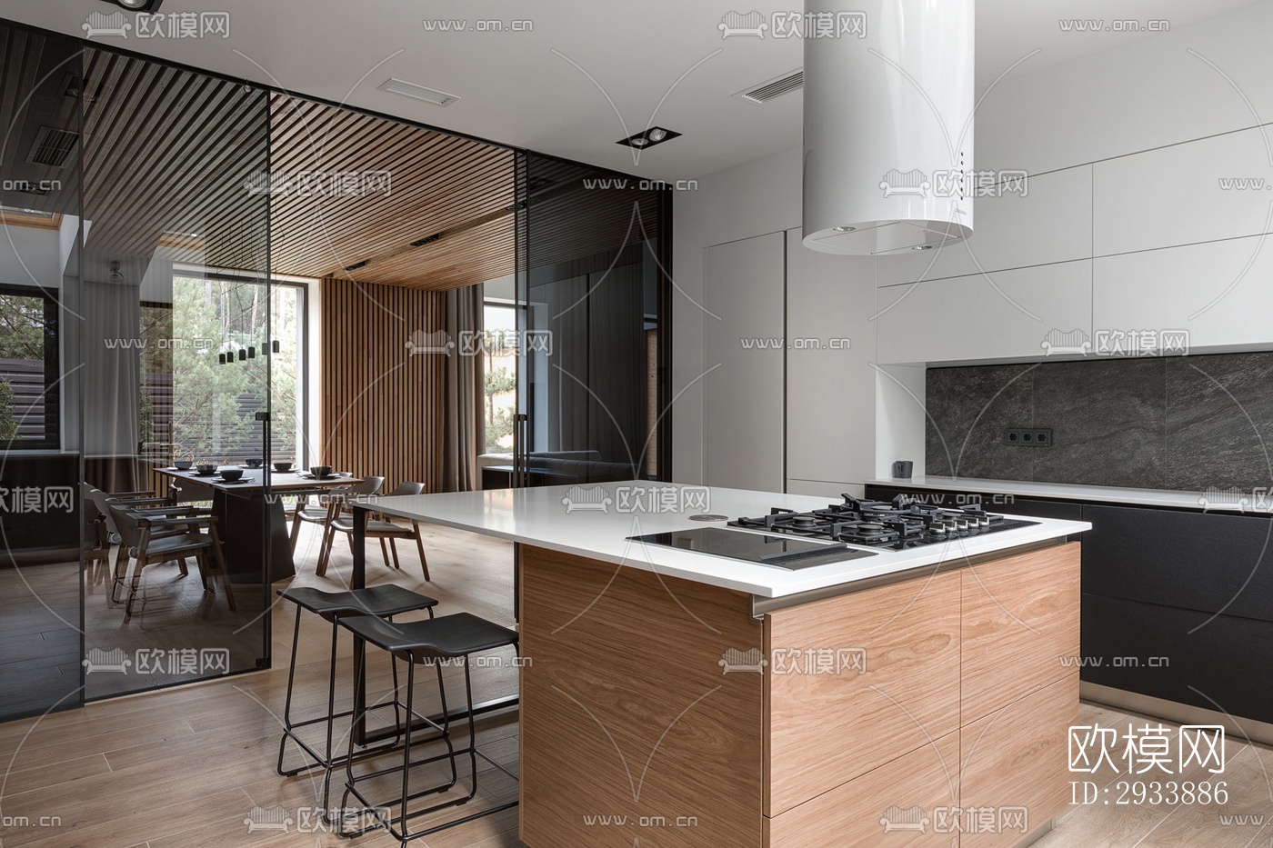 北欧别墅效果图下载（渲染图5）