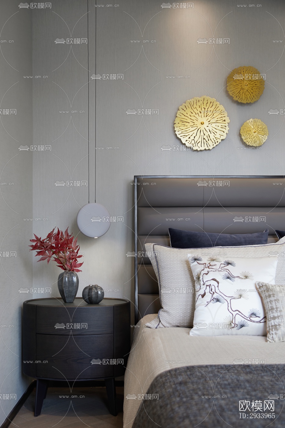 新中式别墅效果图下载（渲染图3）