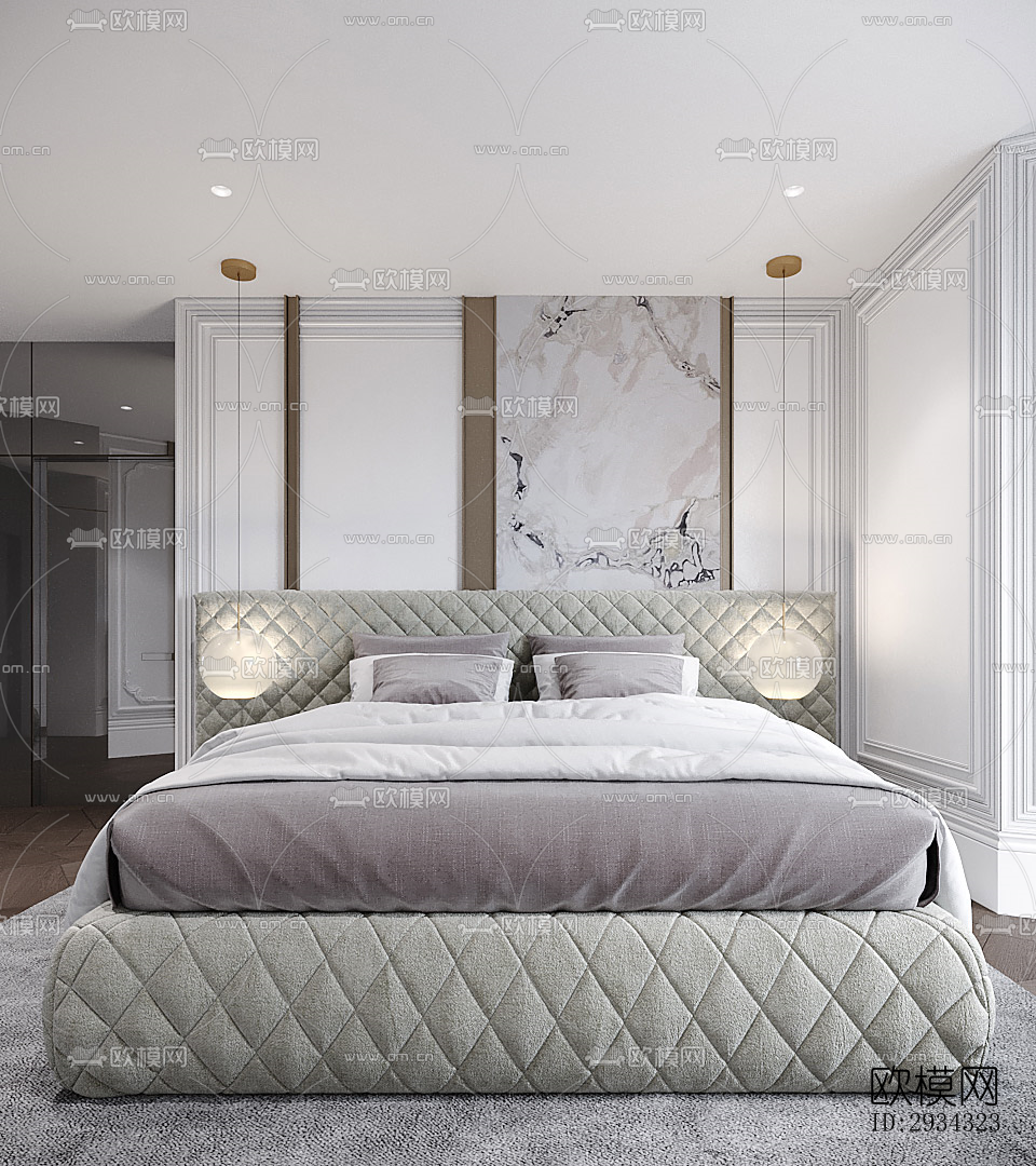 现代复式效果图下载（渲染图13）