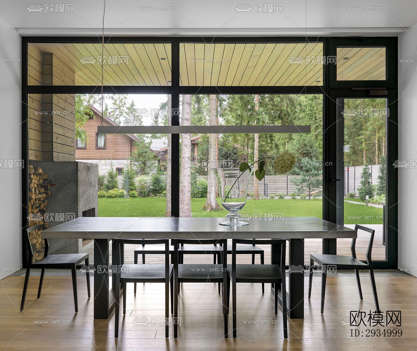 现代平层效果图下载（渲染图8）