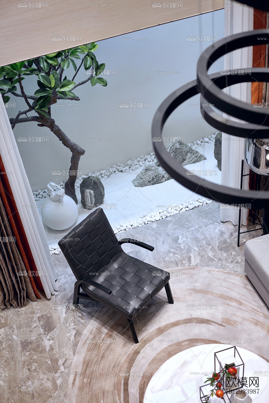 新中式别墅效果图下载（渲染图16）