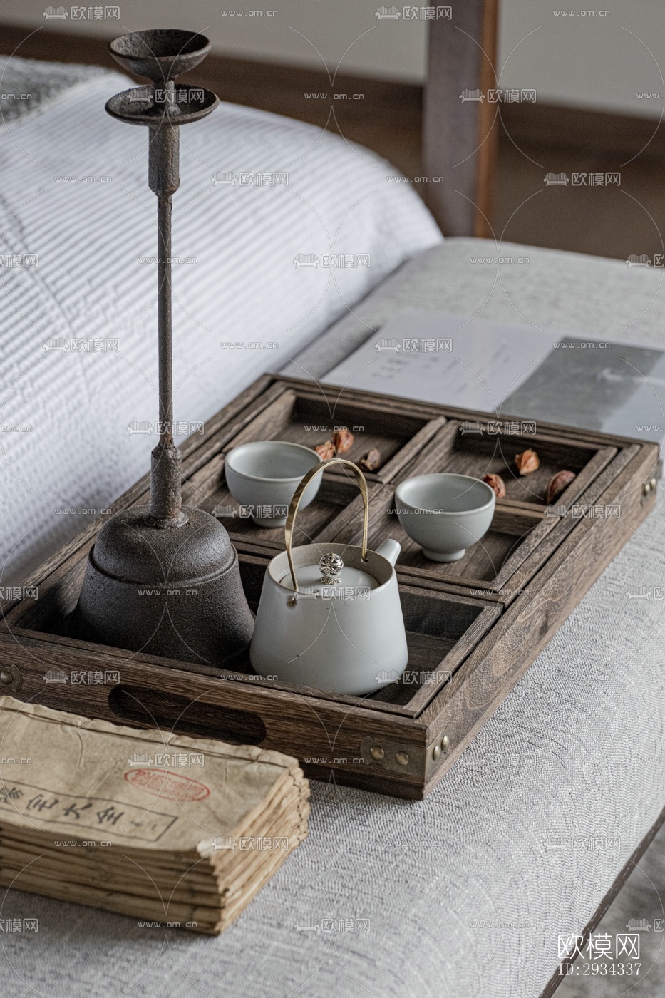 中式平层效果图下载（渲染图6）