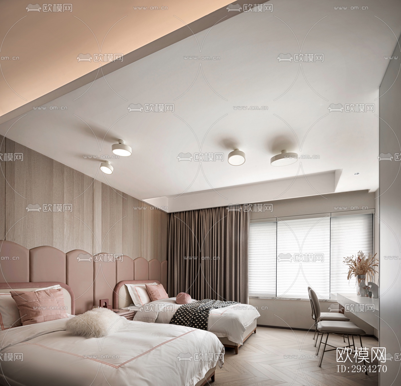 现代复式效果图下载（渲染图11）