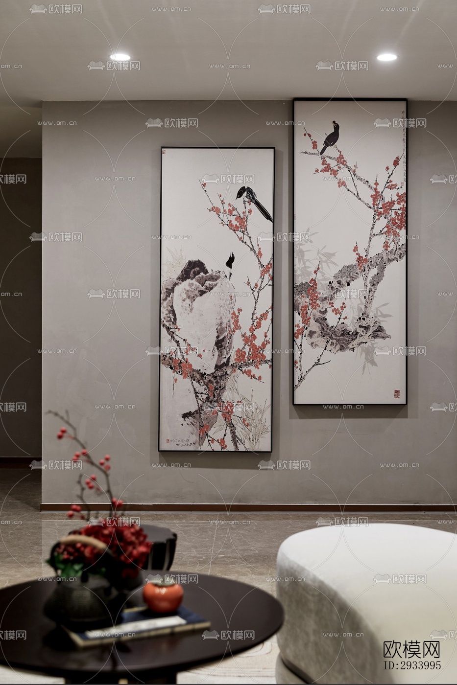 新中式别墅效果图下载（渲染图16）