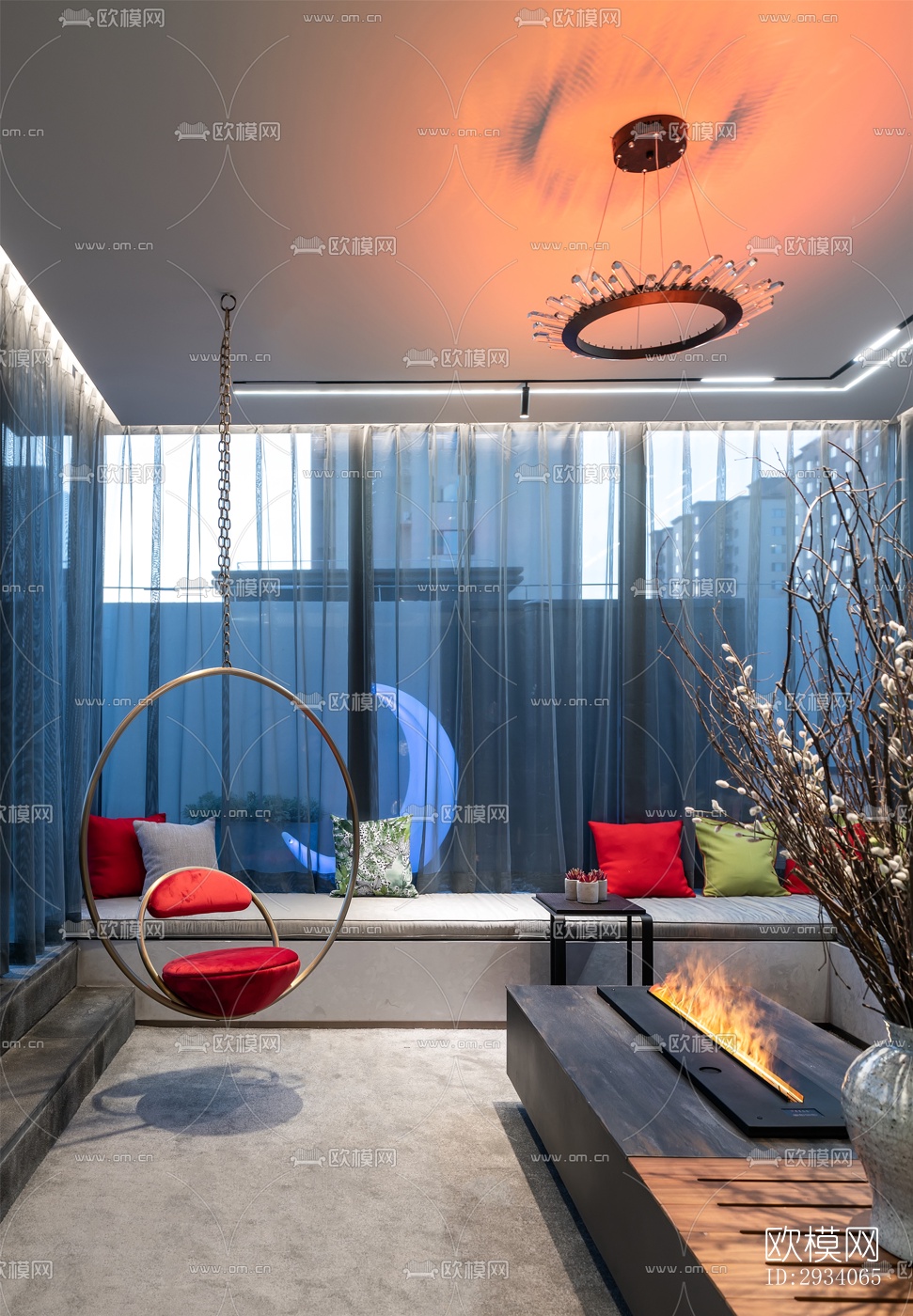 现代别墅效果图下载（渲染图16）