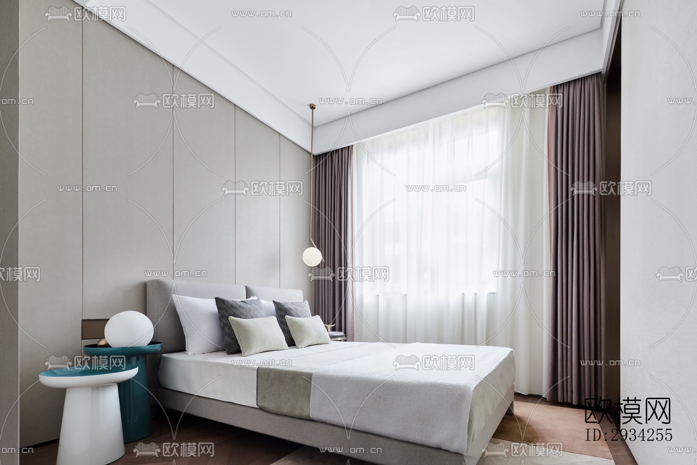 现代复式效果图下载（渲染图20）