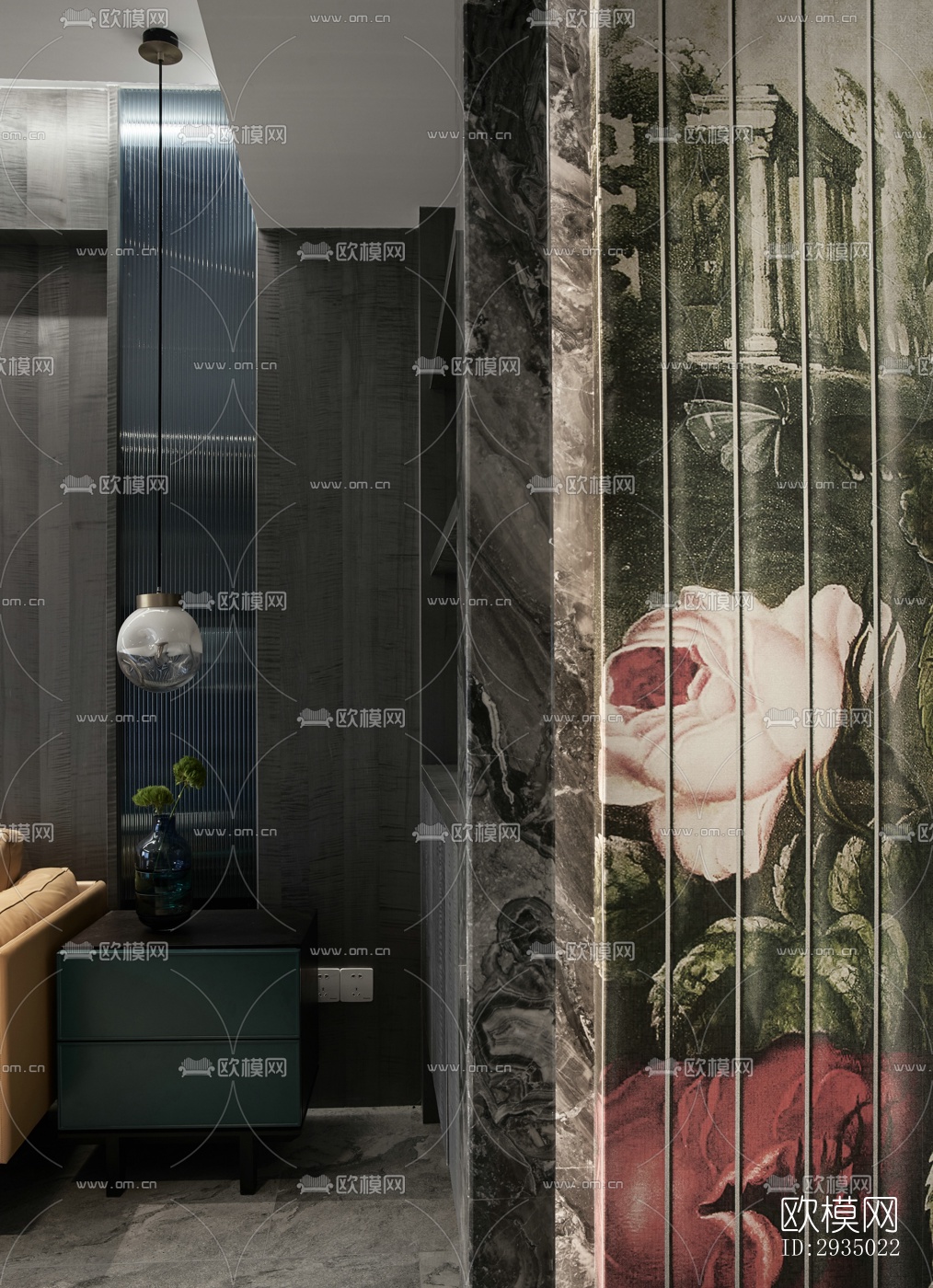 现代平层效果图下载（渲染图12）