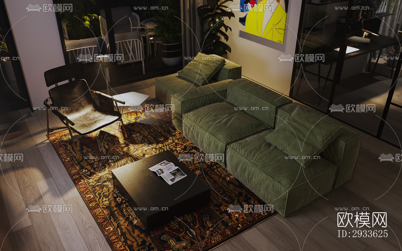 北欧公寓效果图下载（渲染图16）