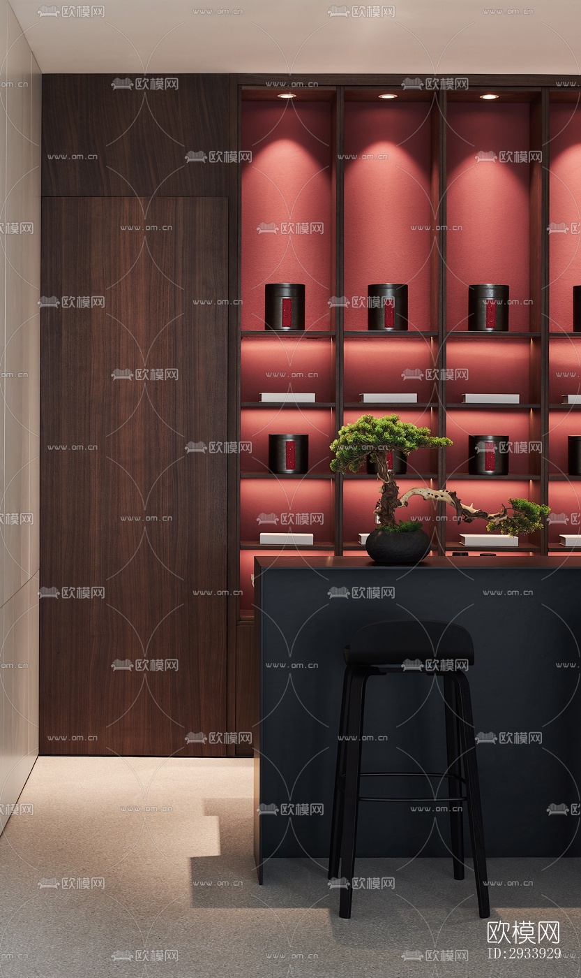 新中式别墅效果图下载（渲染图18）