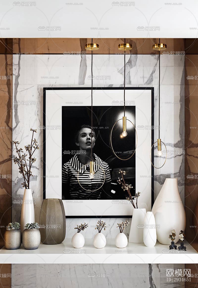 新中式平层效果图下载（渲染图4）