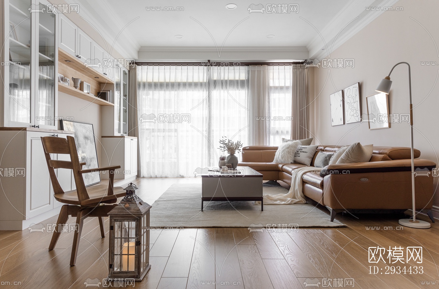 北欧平层效果图下载（渲染图12）