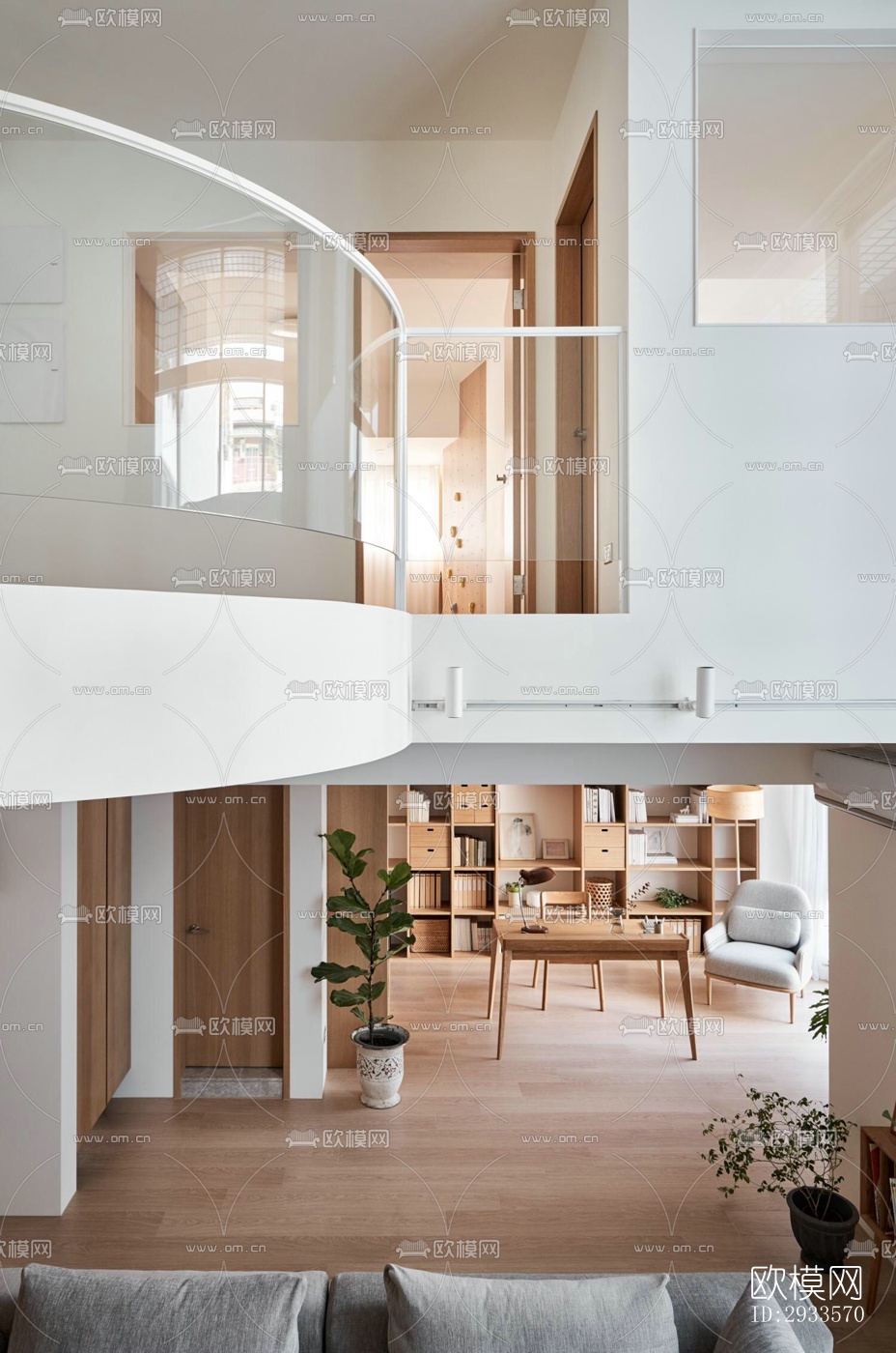 北欧公寓效果图下载（渲染图5）