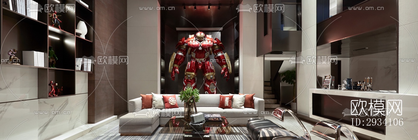 现代别墅效果图下载（渲染图14）