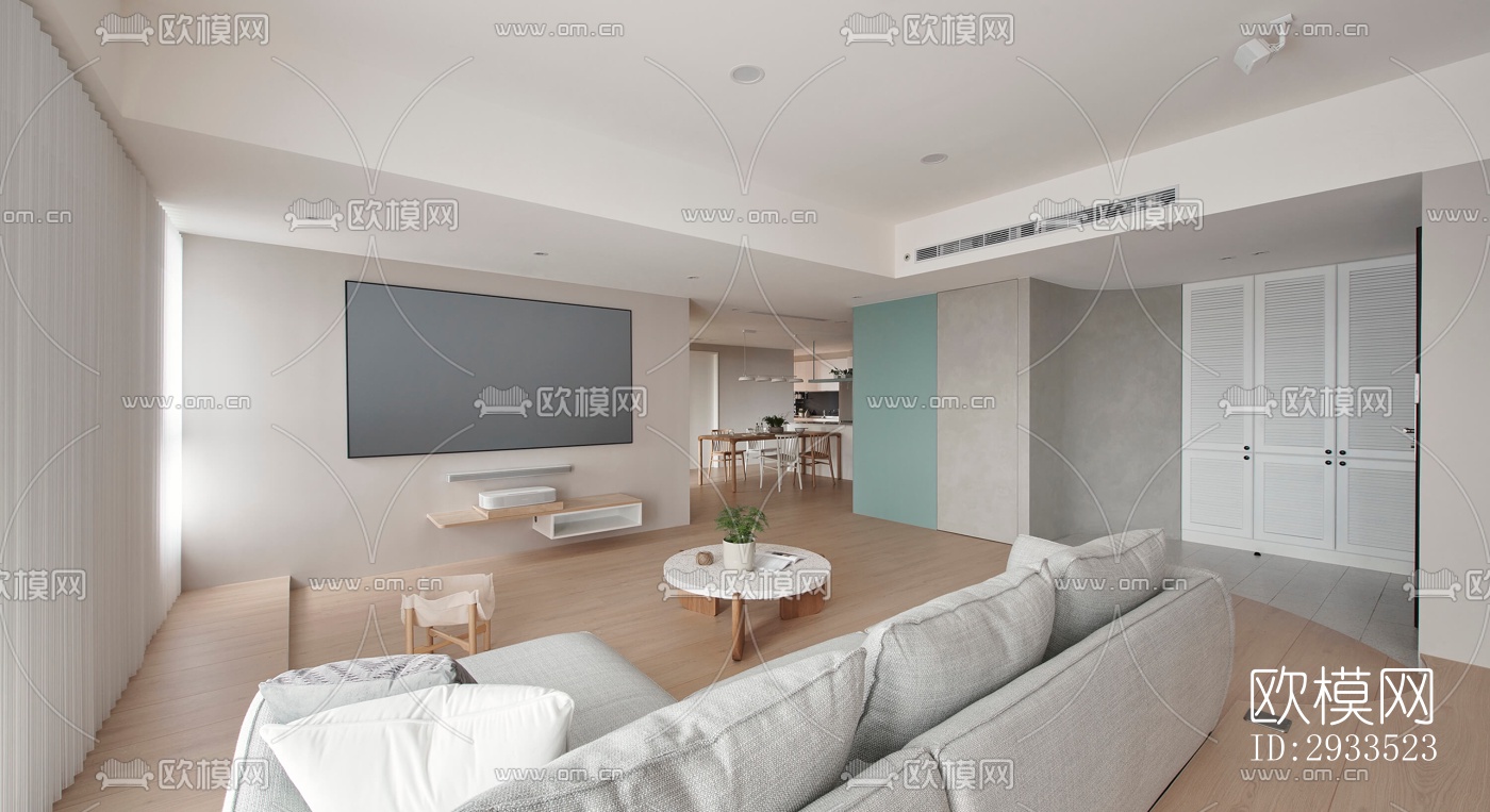 北欧公寓效果图下载（渲染图6）