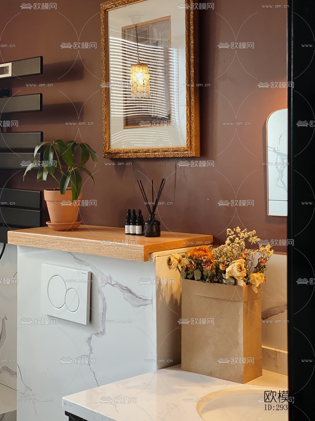 欧式平层效果图下载（渲染图16）