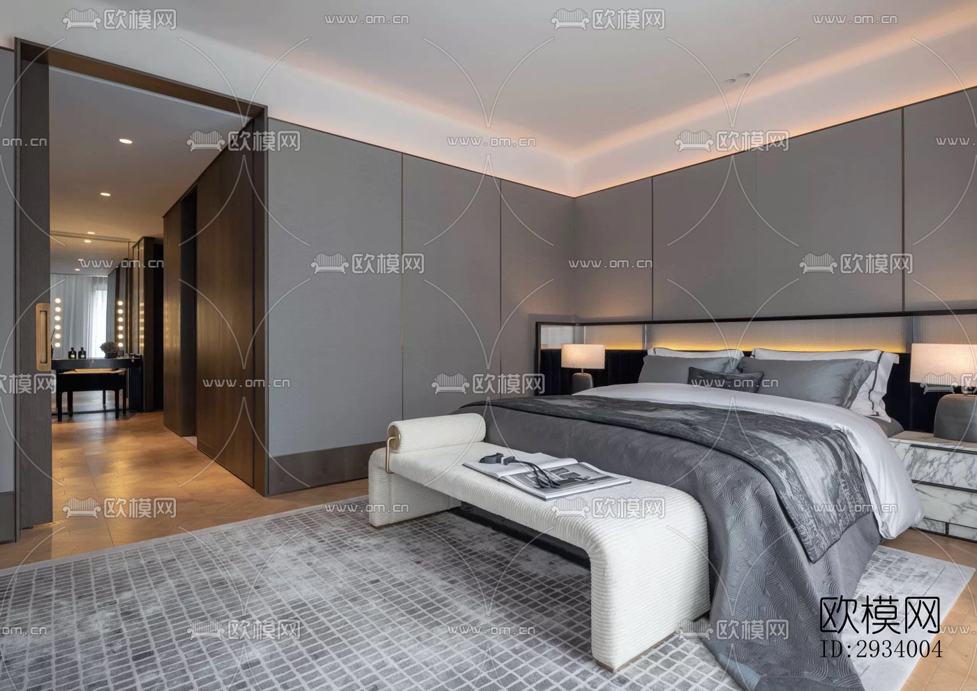 新中式别墅效果图下载（渲染图1）