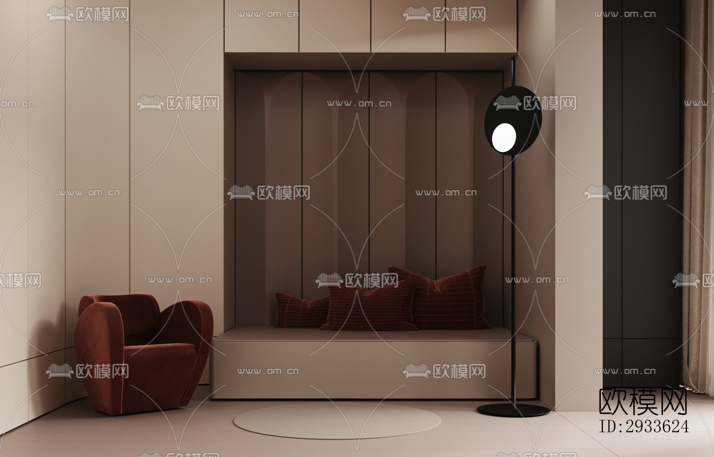 北欧公寓效果图下载（渲染图15）