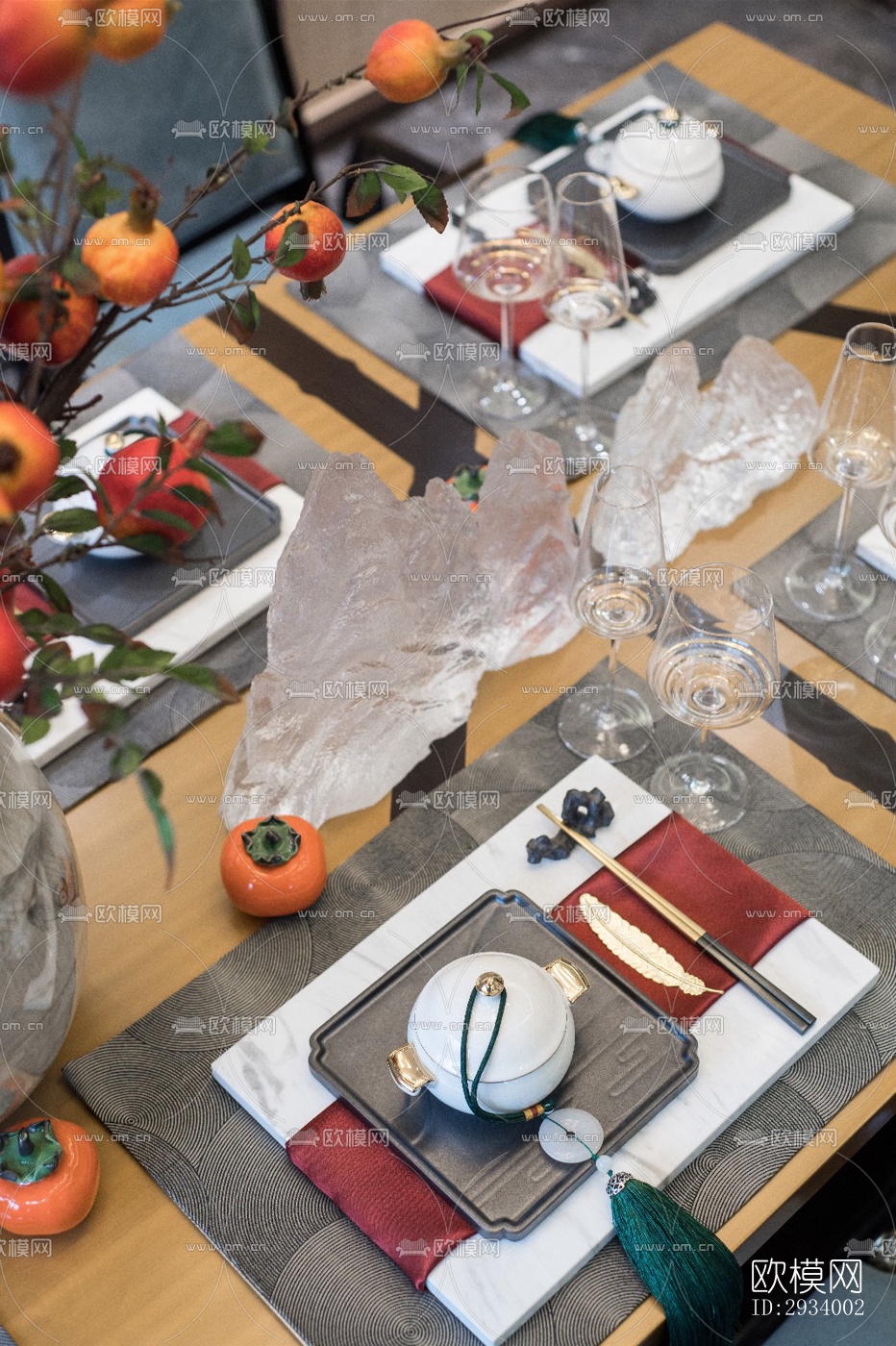 新中式别墅效果图下载（渲染图5）