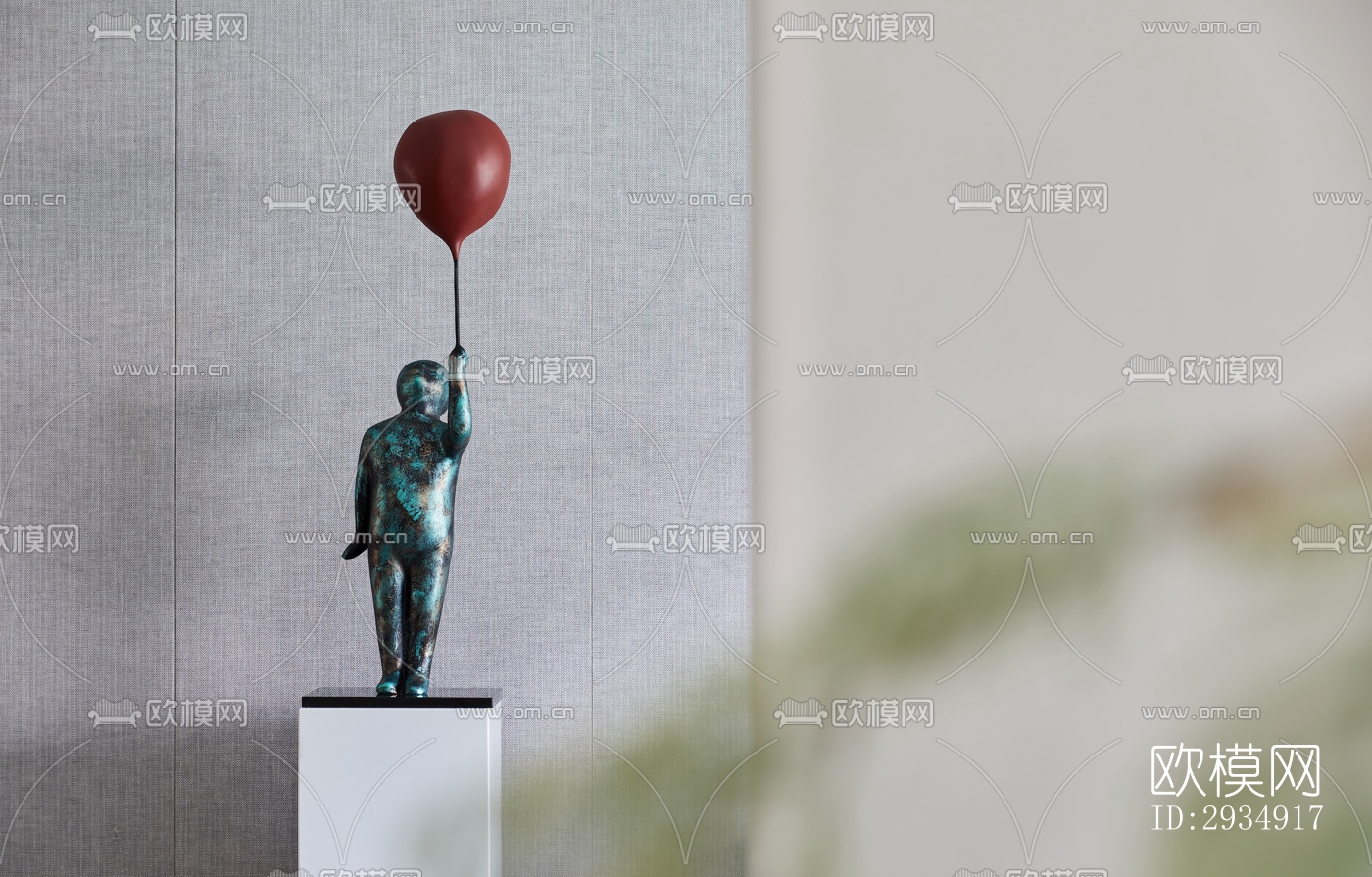 现代平层效果图下载（渲染图9）