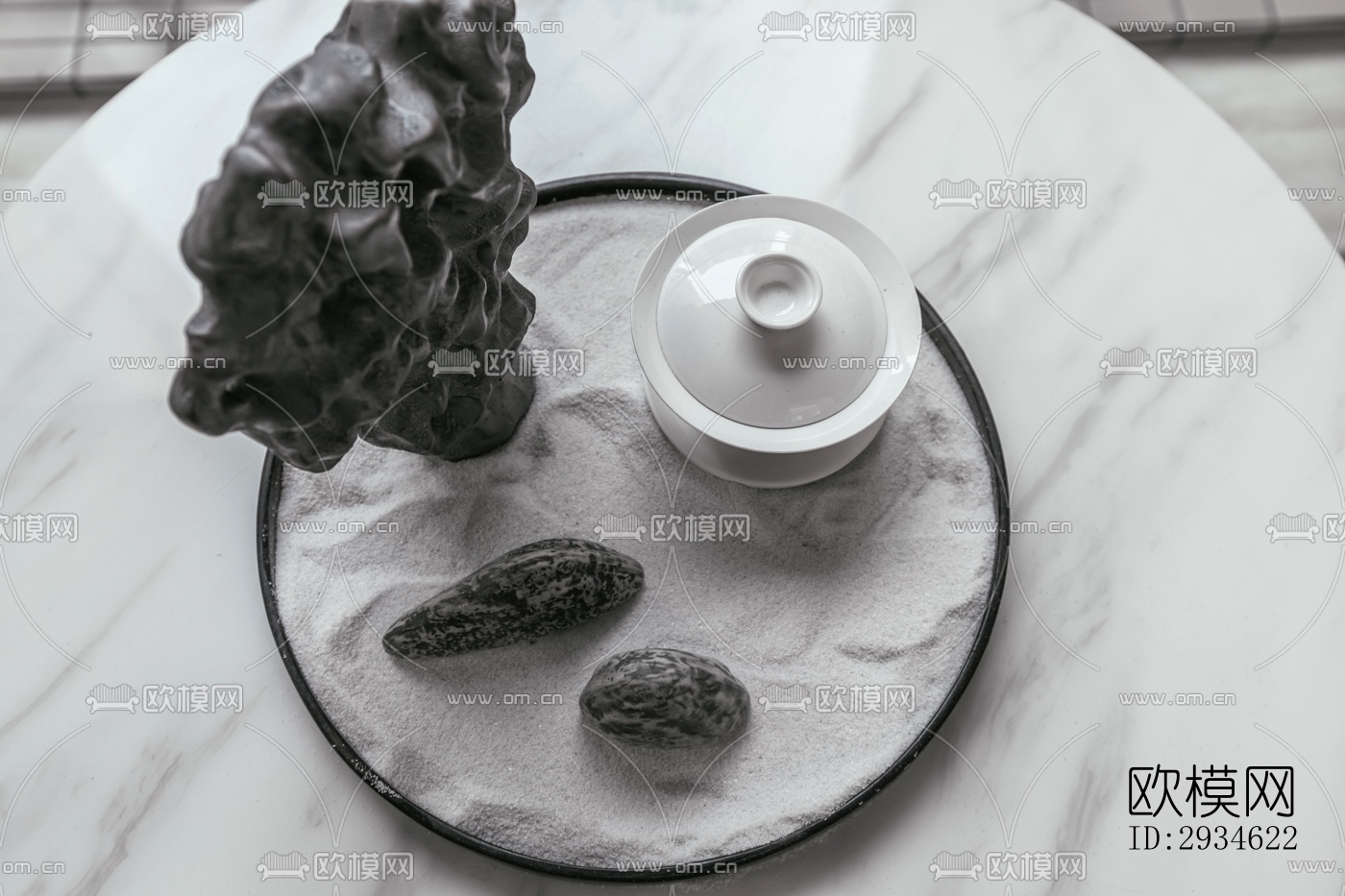 新中式平层效果图下载（渲染图20）