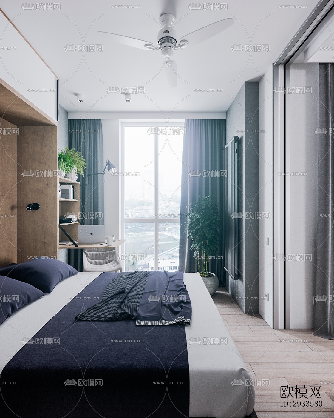 北欧公寓效果图下载（渲染图12）