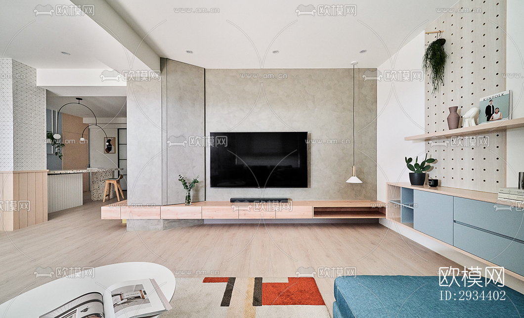 北欧平层效果图下载（渲染图19）