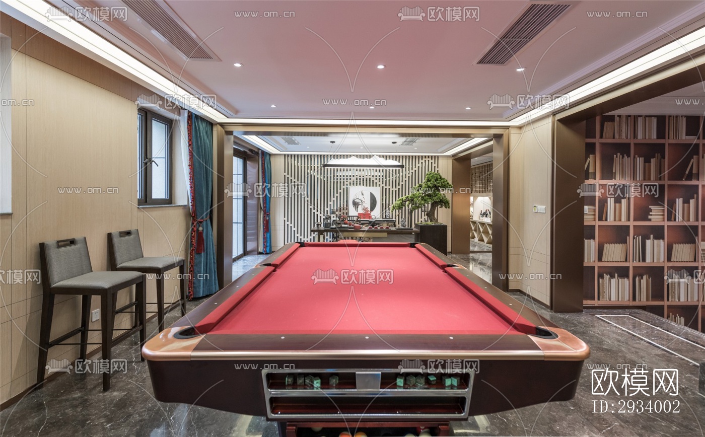 新中式别墅效果图下载（渲染图17）