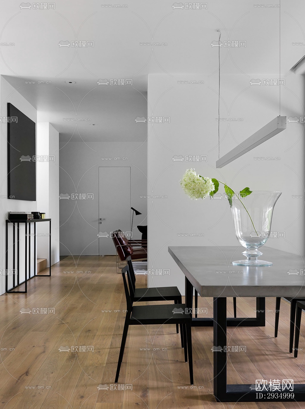 现代平层效果图下载（渲染图6）