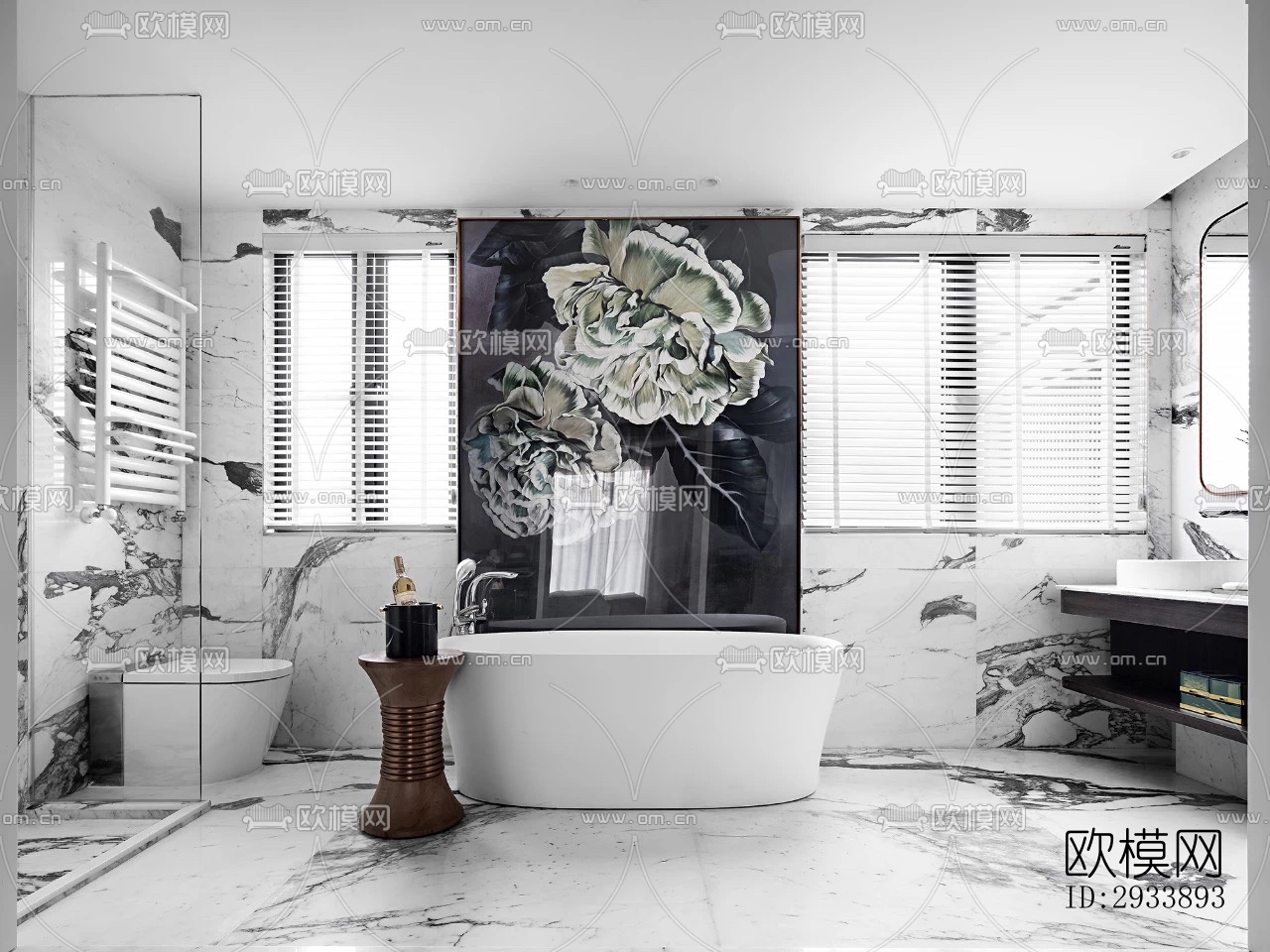 新中式别墅效果图下载（渲染图5）