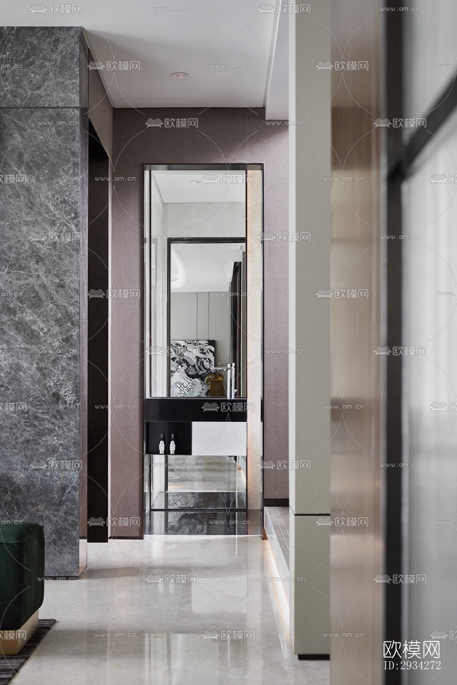 现代复式效果图下载（渲染图15）