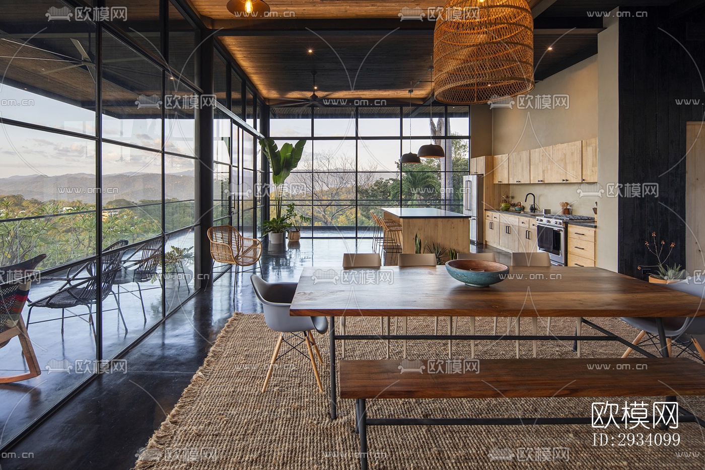 现代别墅效果图下载（渲染图18）