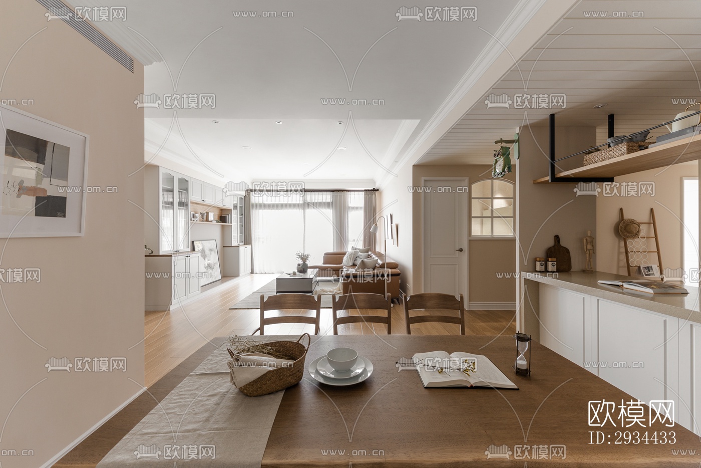 北欧平层效果图下载（渲染图3）