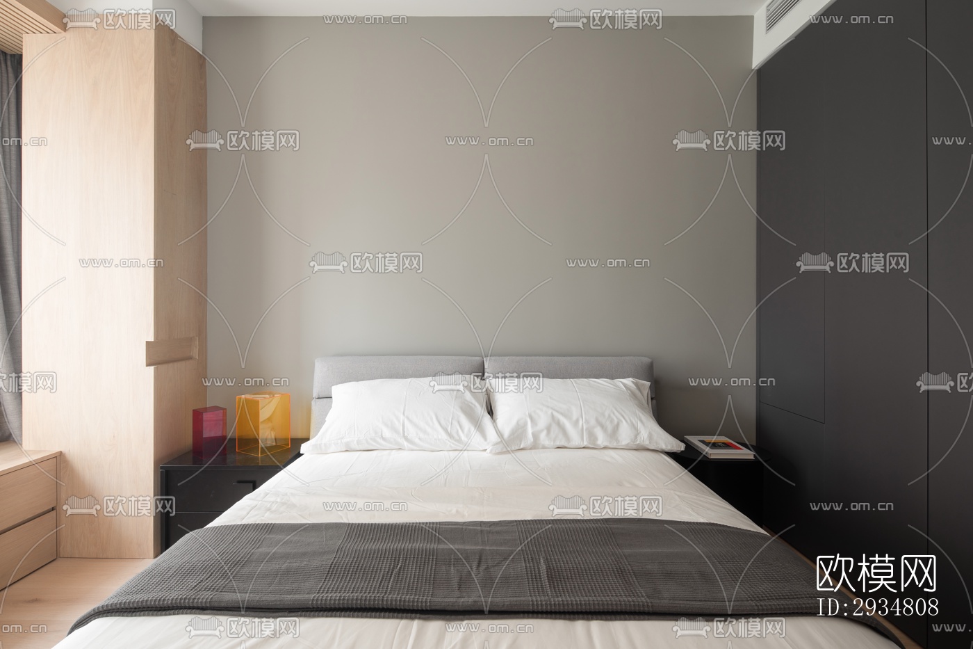 现代平层效果图下载（渲染图1）