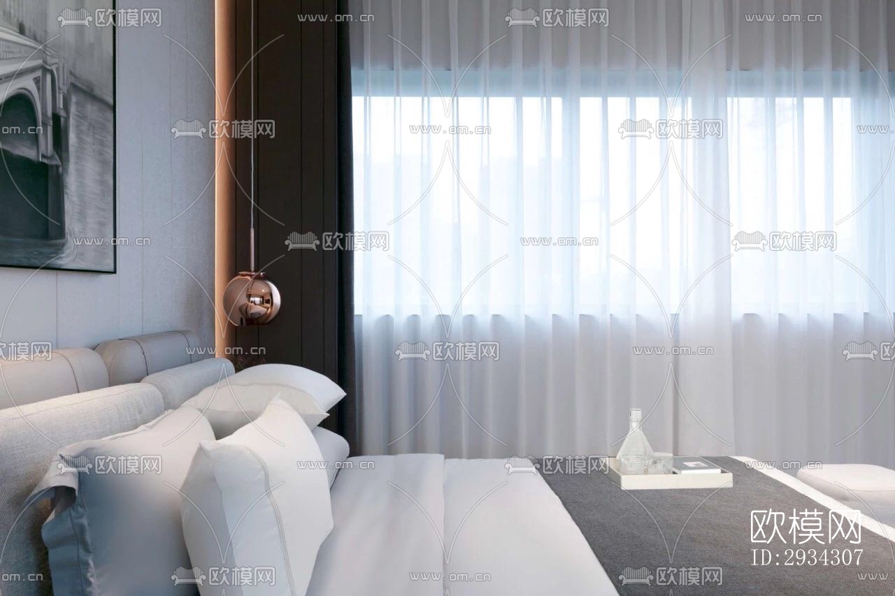 现代复式效果图下载（渲染图4）