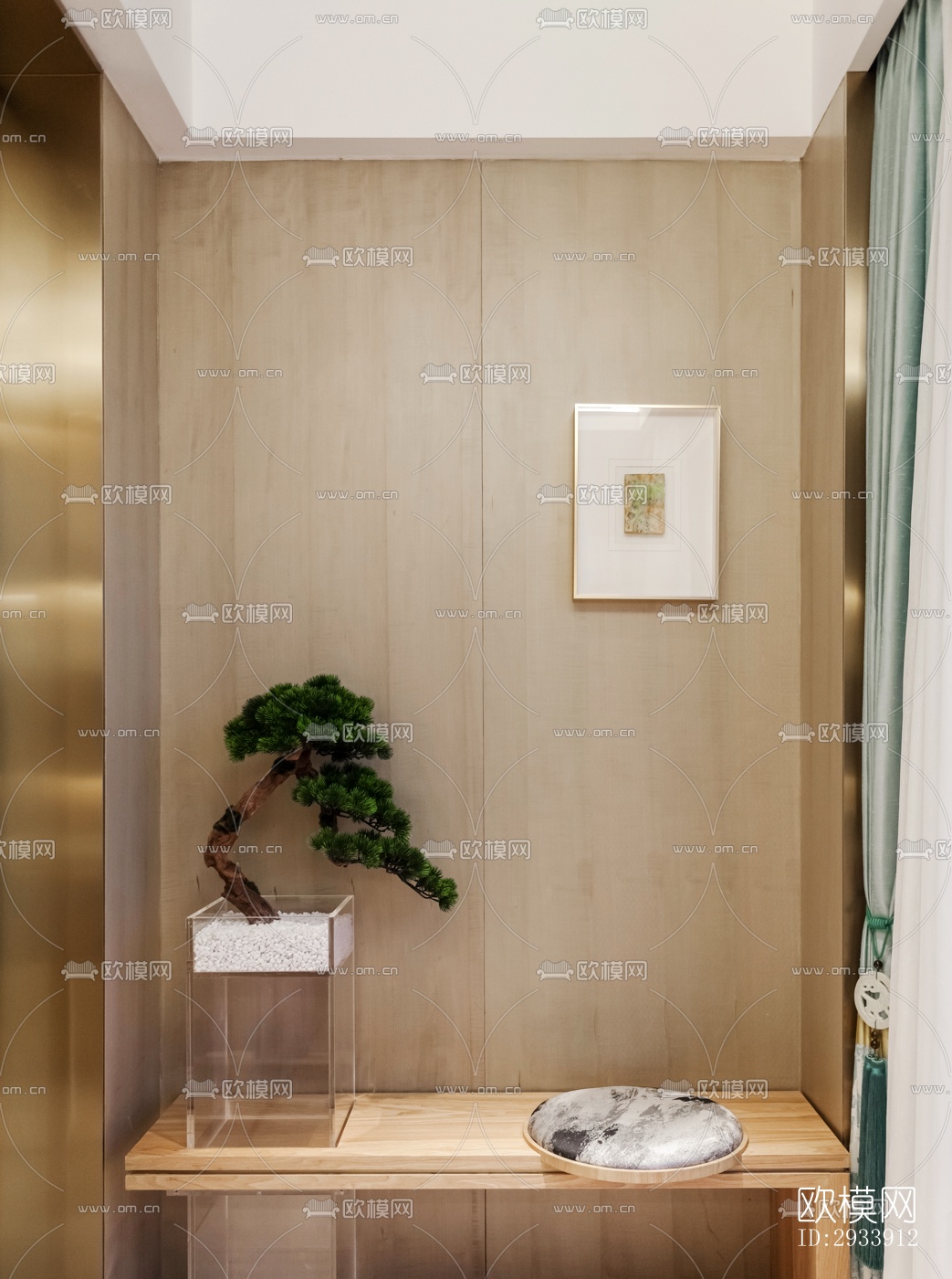 新中式别墅效果图下载（渲染图2）