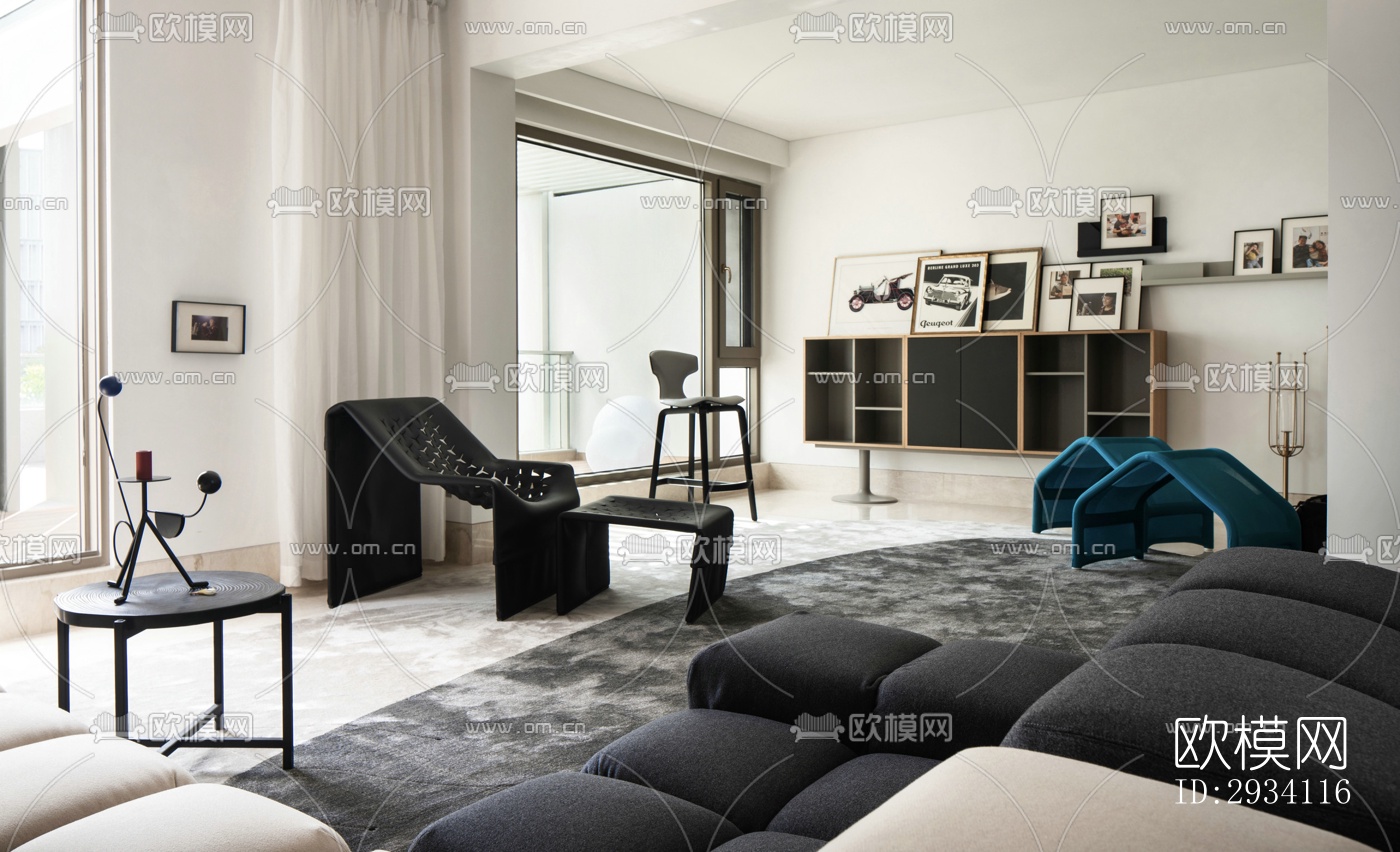 现代别墅效果图下载（渲染图17）