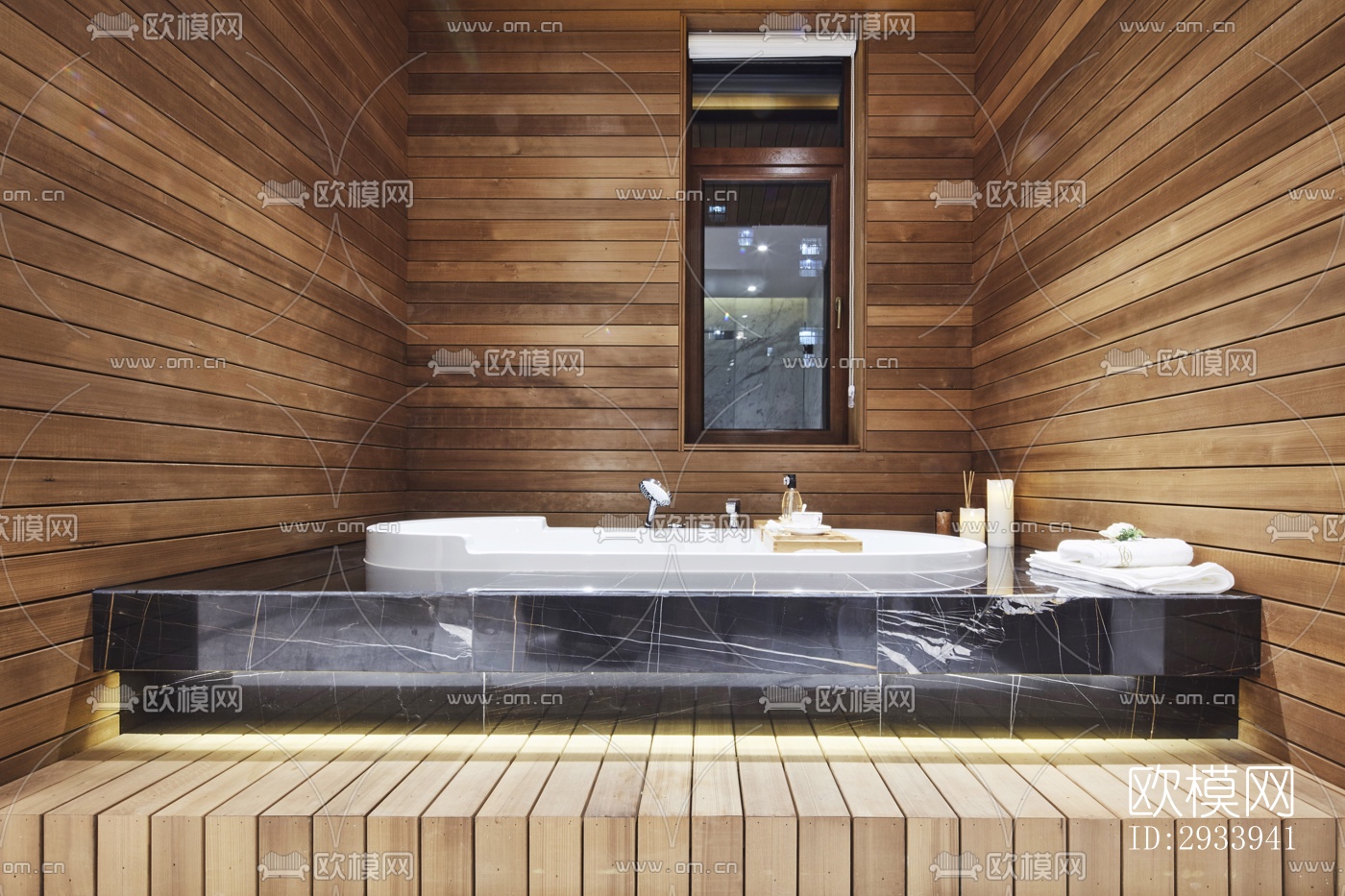 新中式别墅效果图下载（渲染图4）