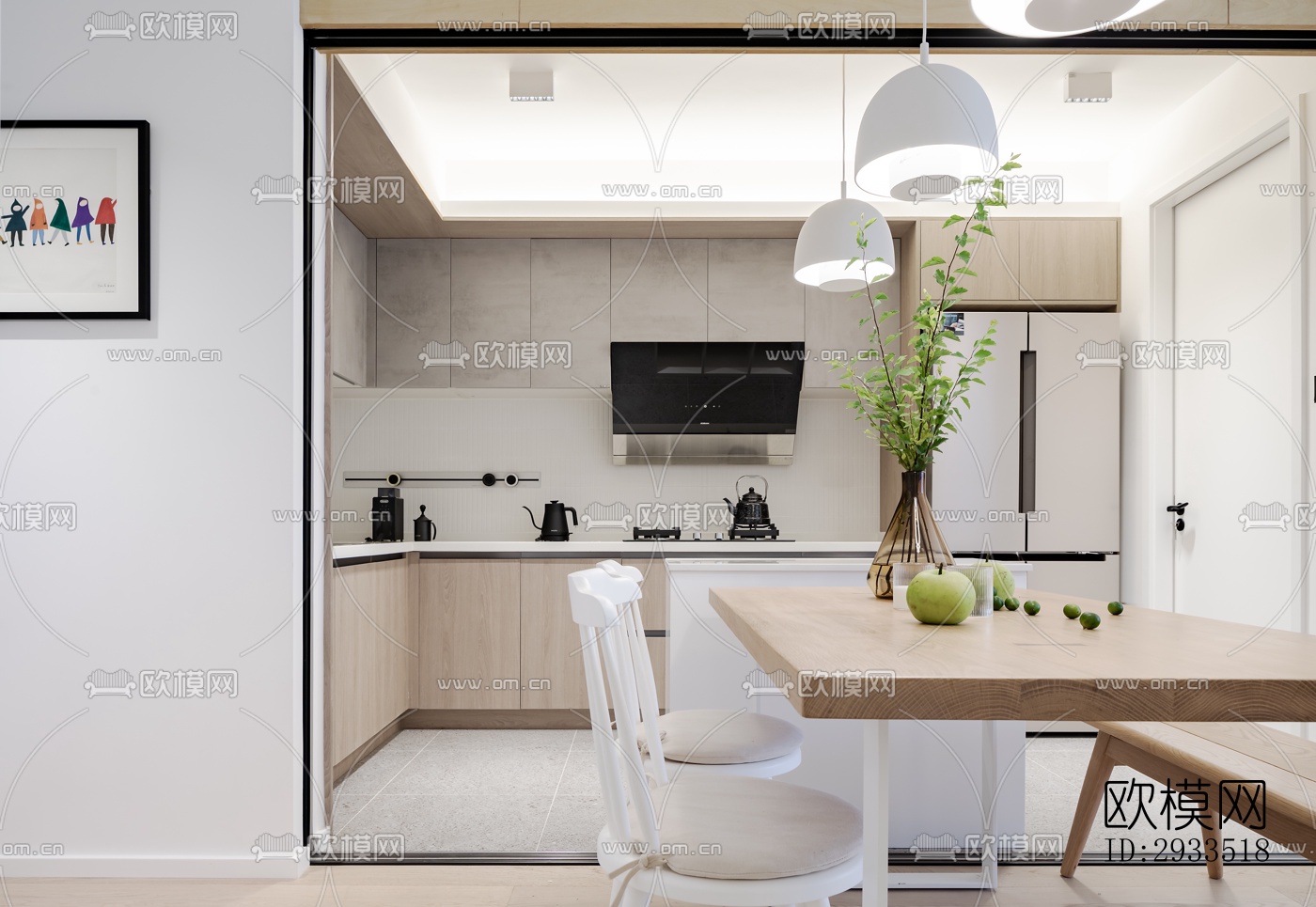 北欧公寓效果图下载（渲染图11）