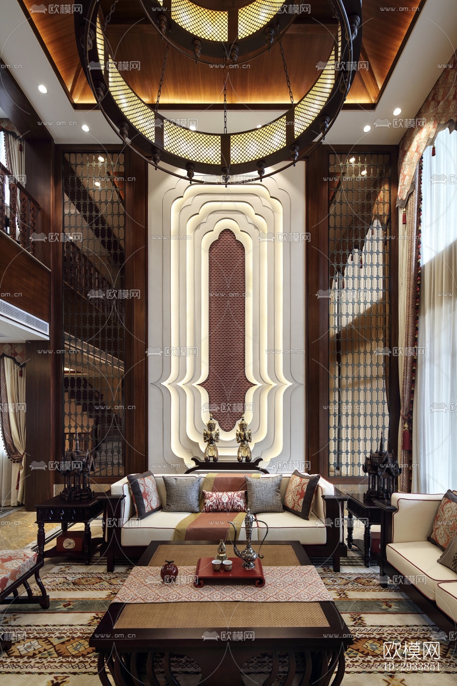 东南亚别墅效果图下载（渲染图15）