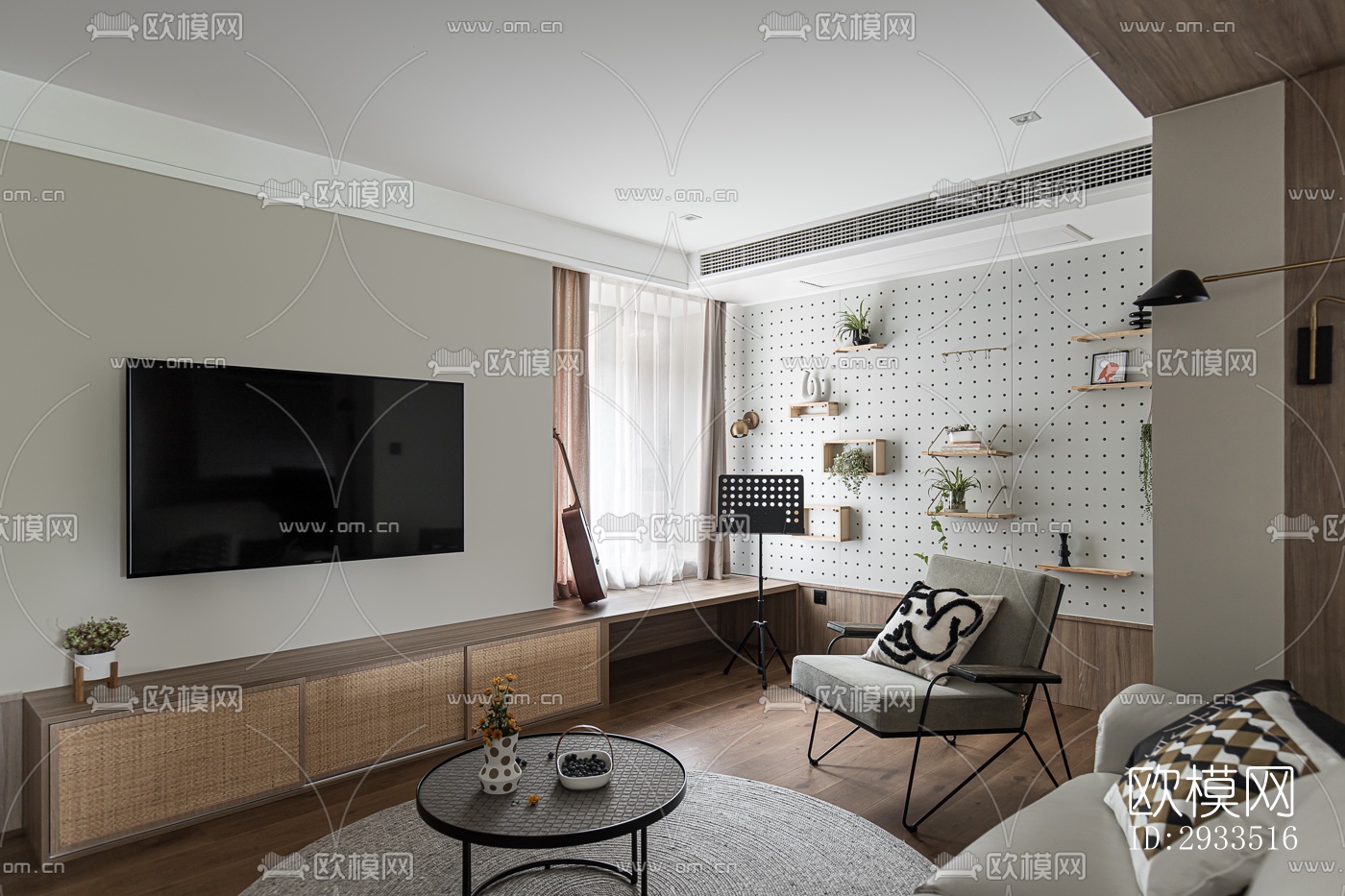 北欧公寓效果图下载（渲染图2）