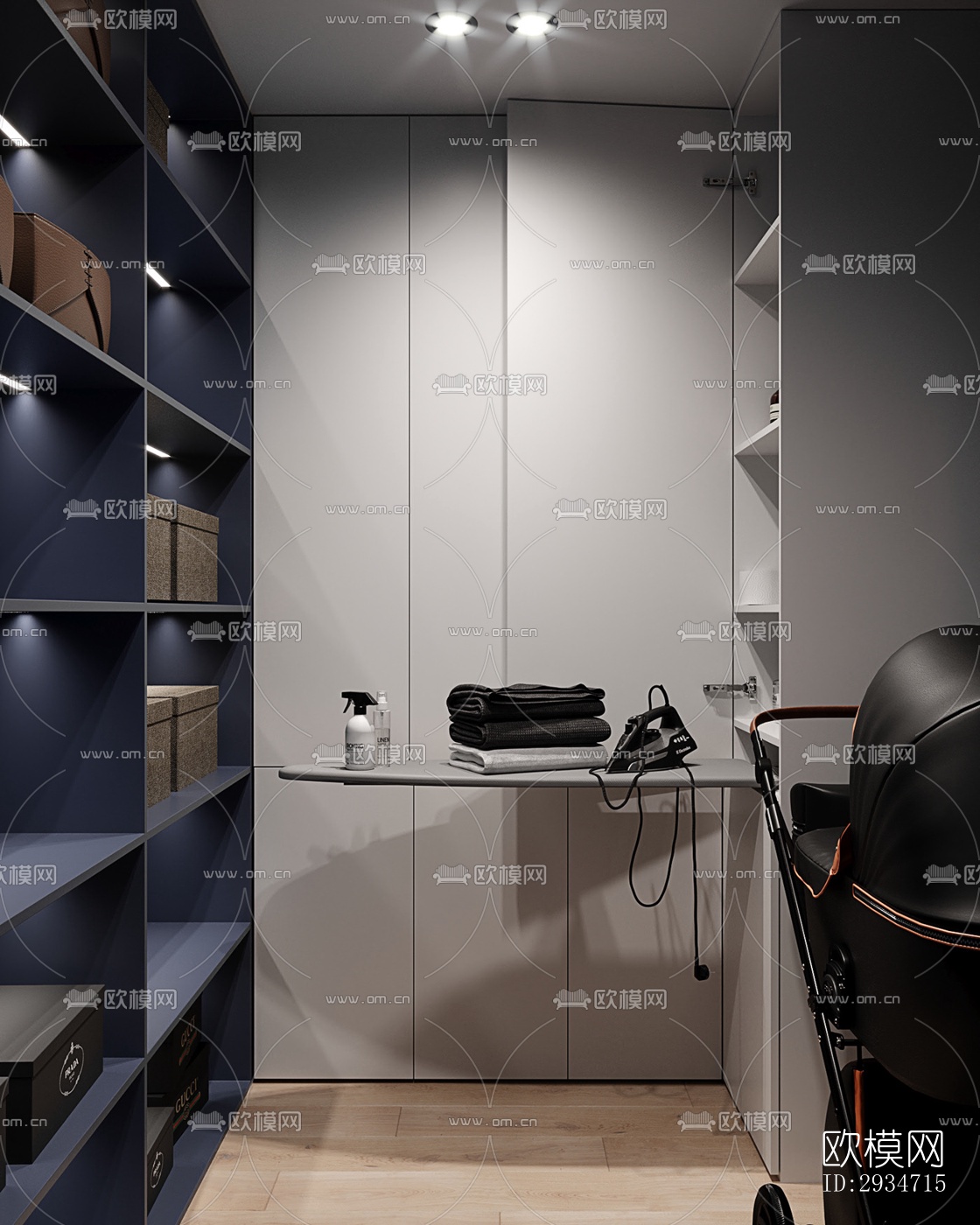 现代平层效果图下载（渲染图9）