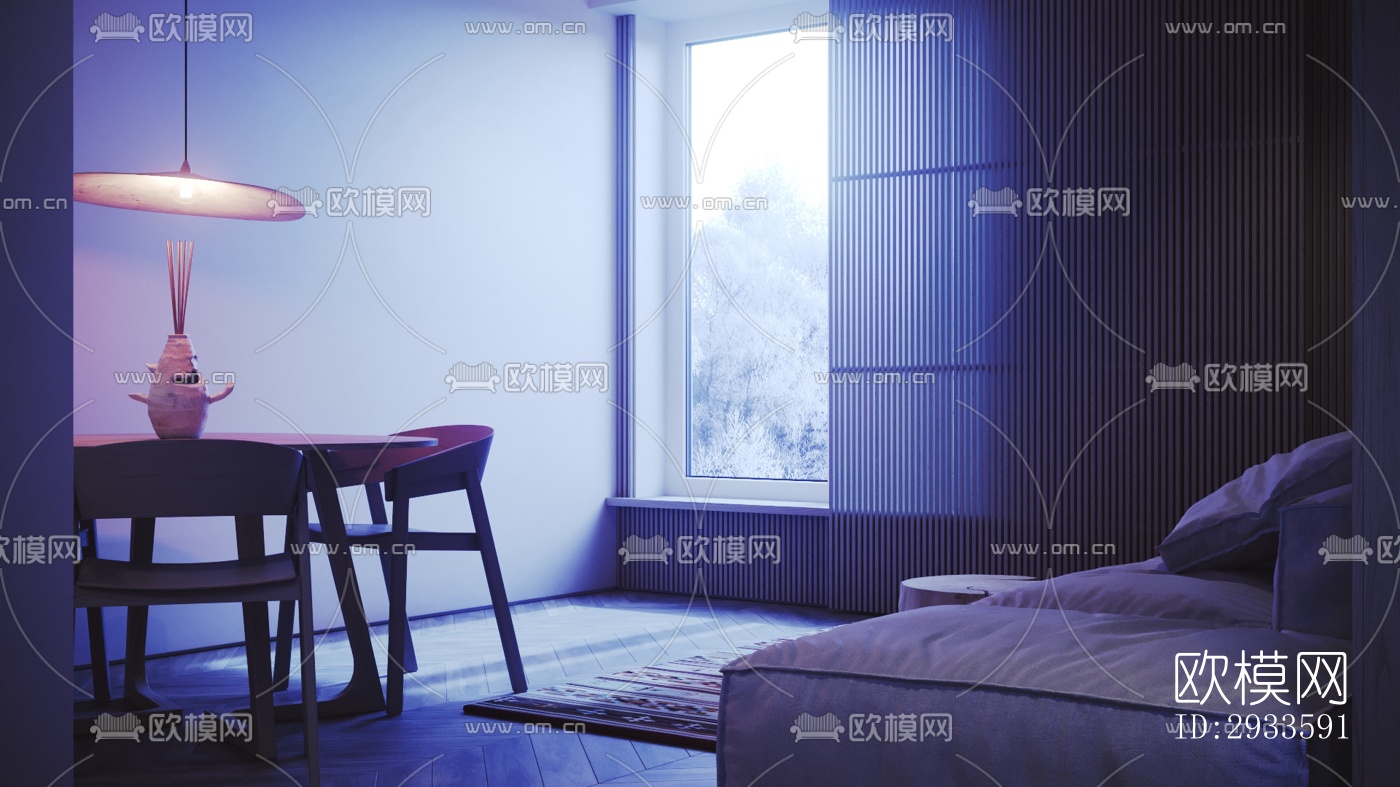 北欧公寓效果图下载（渲染图15）