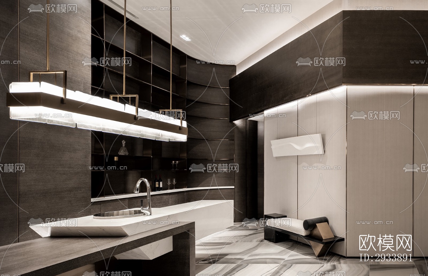 后现代别墅效果图下载（渲染图5）