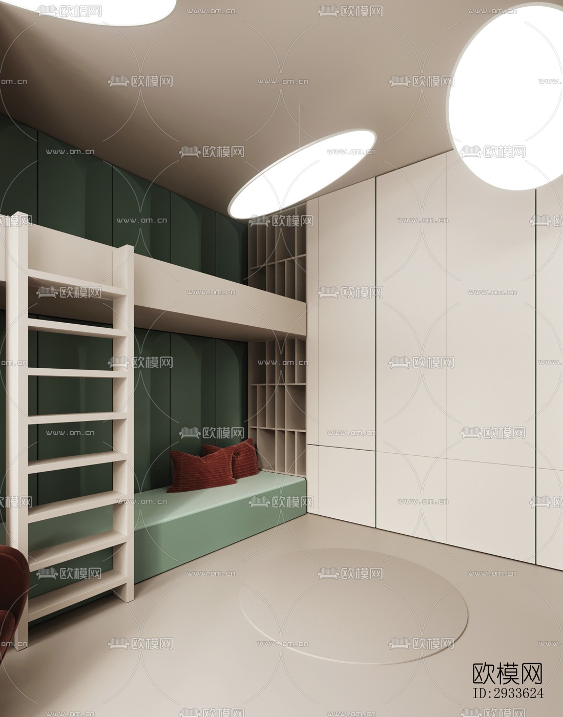 北欧公寓效果图下载（渲染图18）