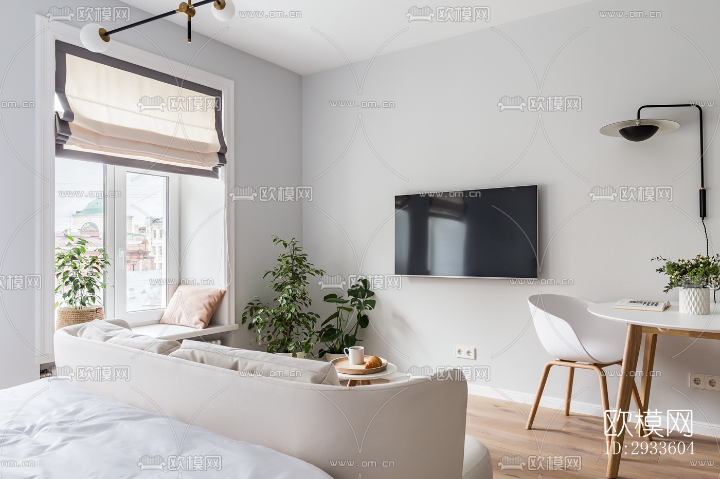 北欧公寓效果图下载（渲染图4）