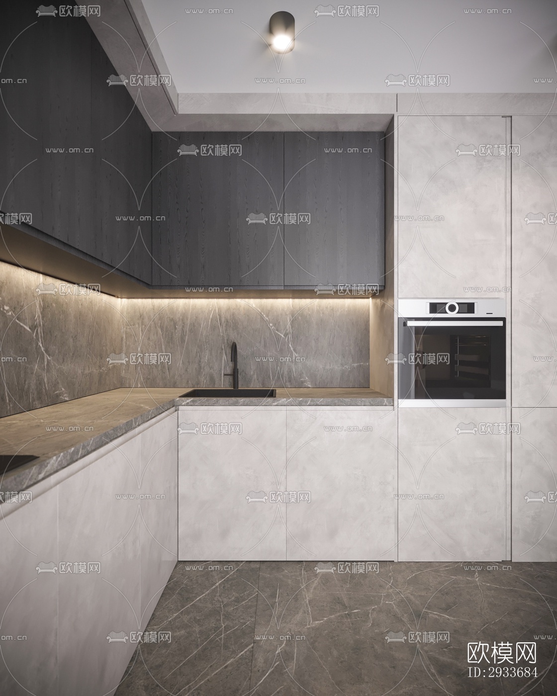 工业风公寓效果图下载（渲染图3）