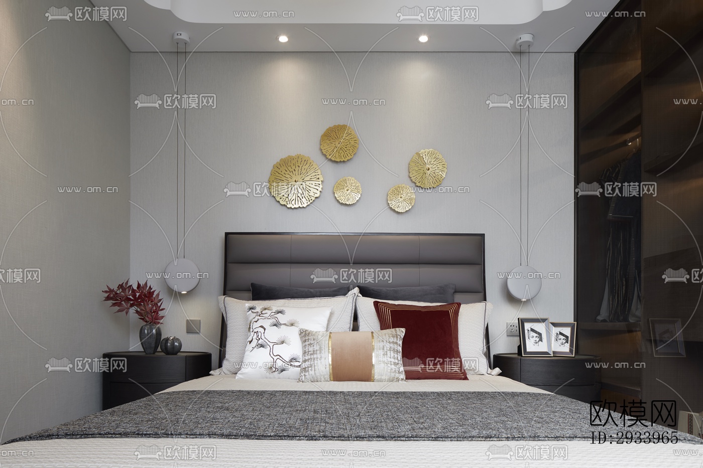 新中式别墅效果图下载（渲染图2）