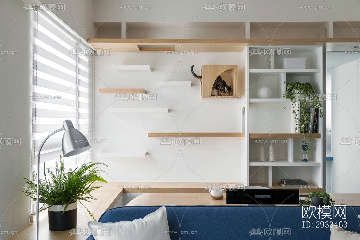 北欧公寓效果图下载（渲染图1）