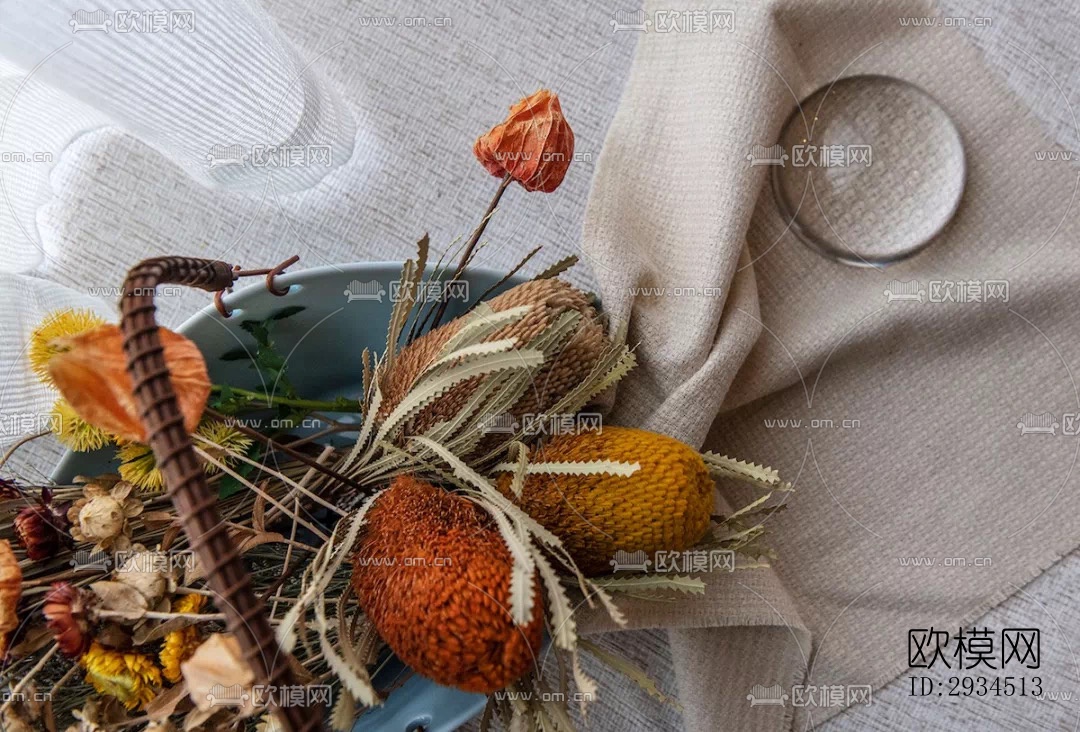 新中式平层效果图下载（渲染图11）