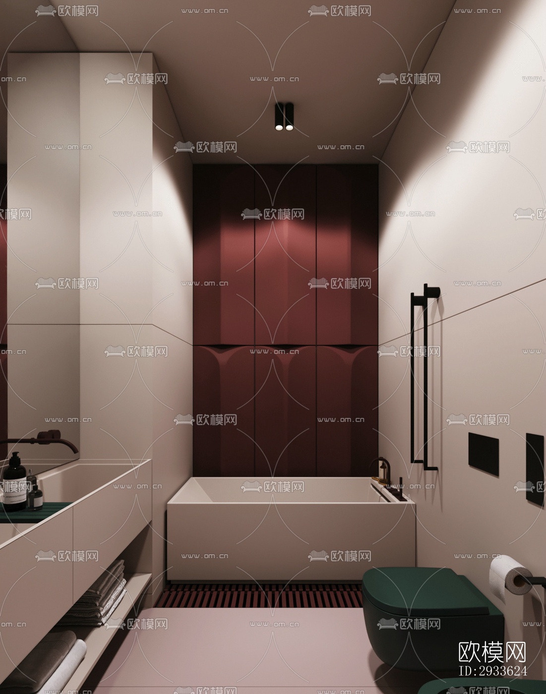 北欧公寓效果图下载（渲染图6）